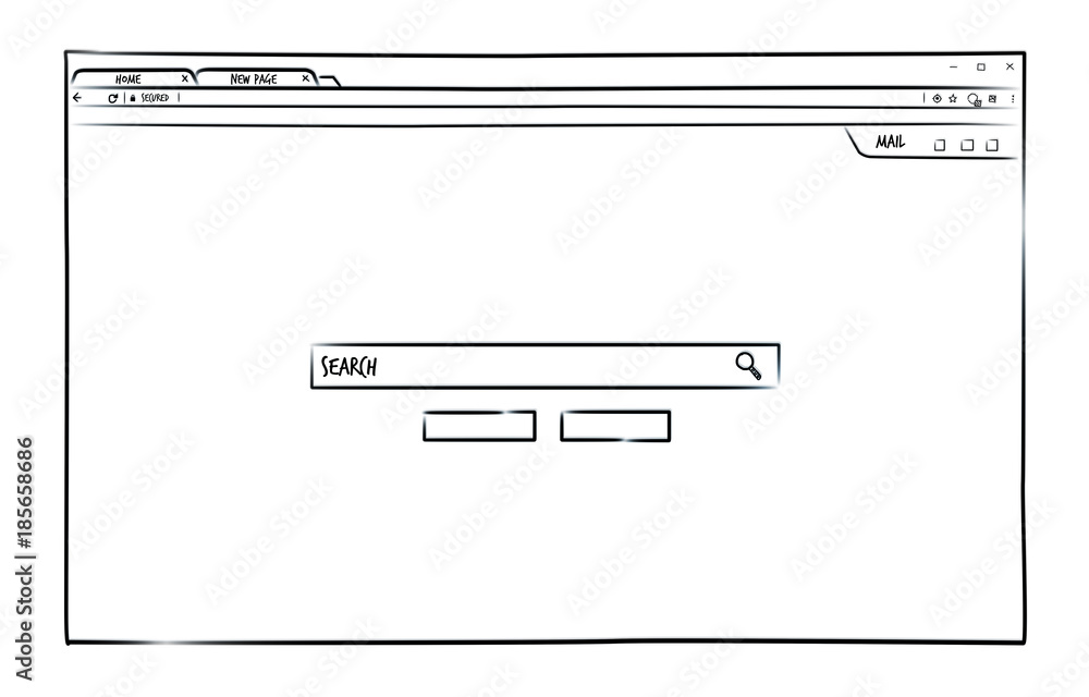 网站页面示意图