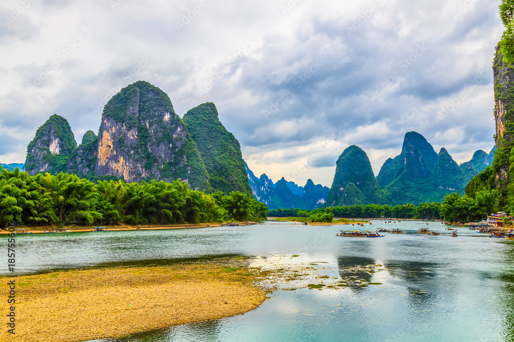 阳朔兴平漓江自然景观风光