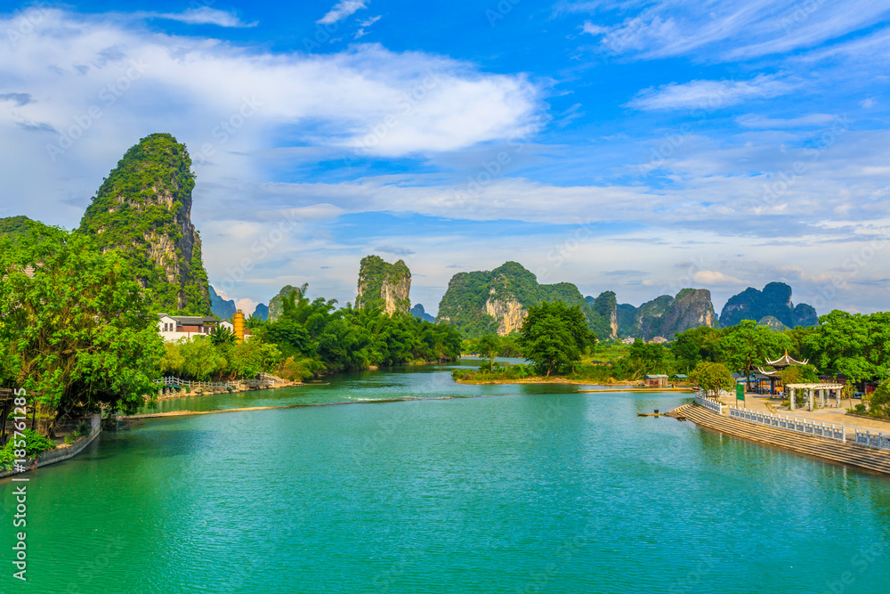 Yangshuo Xingping Lijiang River natural landscape scenery