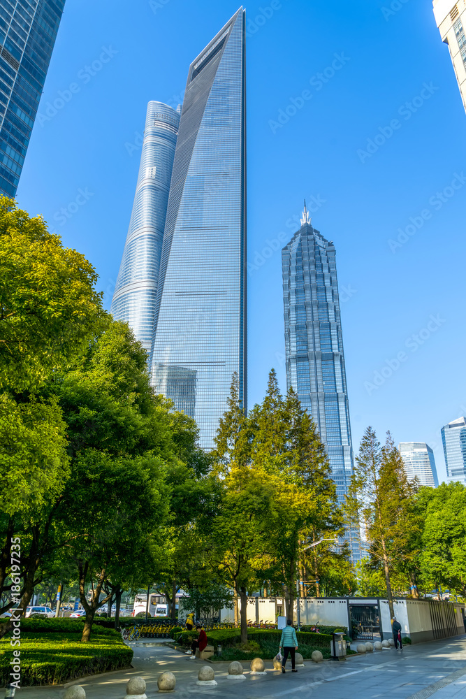 上海陆家嘴城市建筑景观