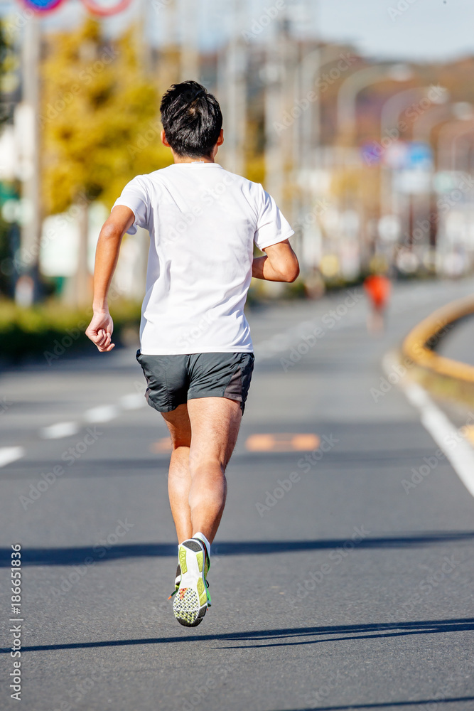 マラソン大会のランナー