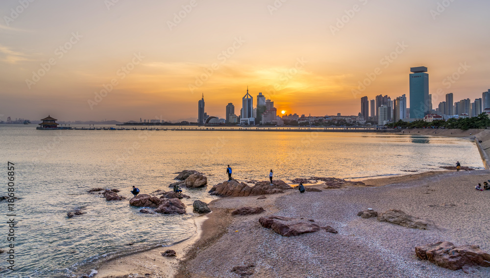 The beautiful city scenery of Qingdao