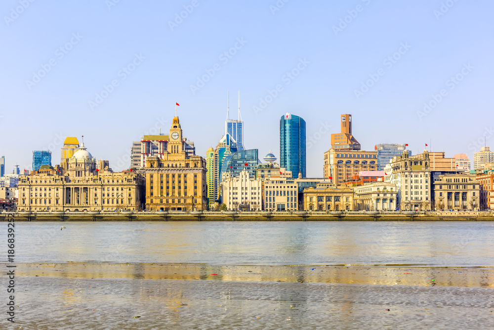 Urban architecture and Shanghai skyline