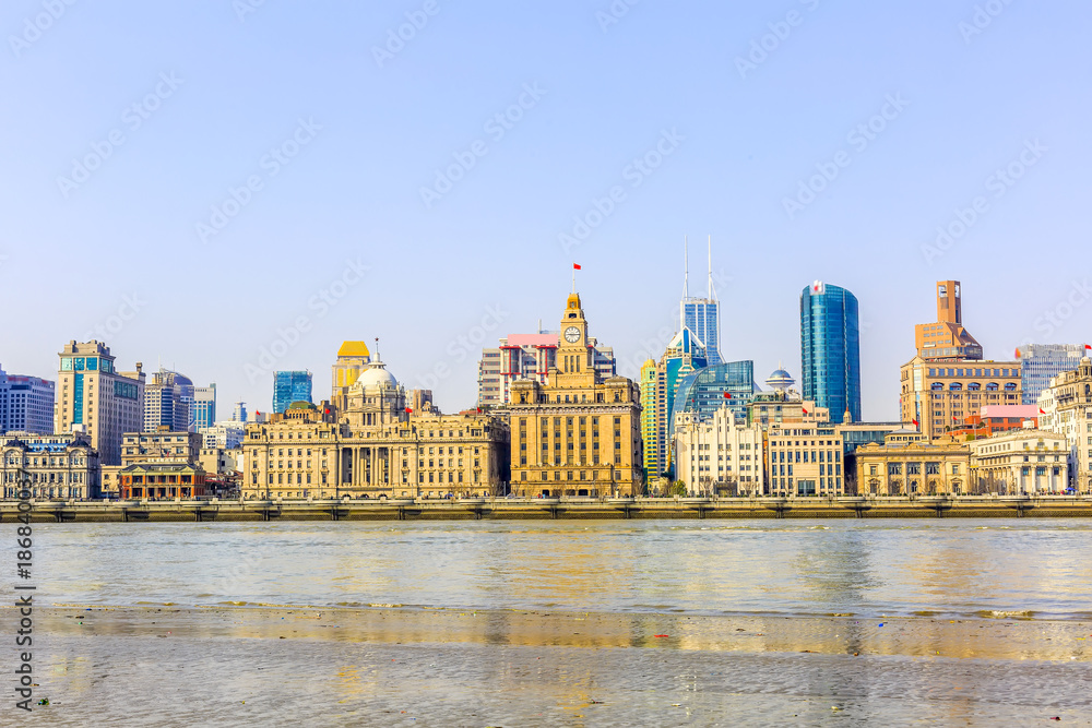 Urban architecture and Shanghai skyline