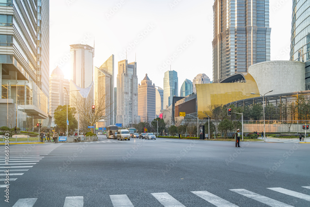 城市道路和街景