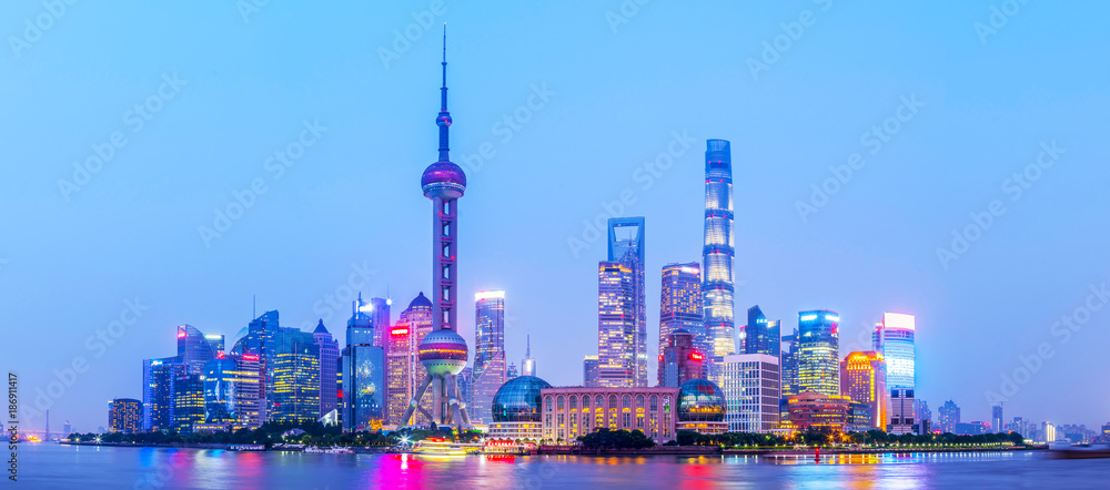 Shanghai Bund night view