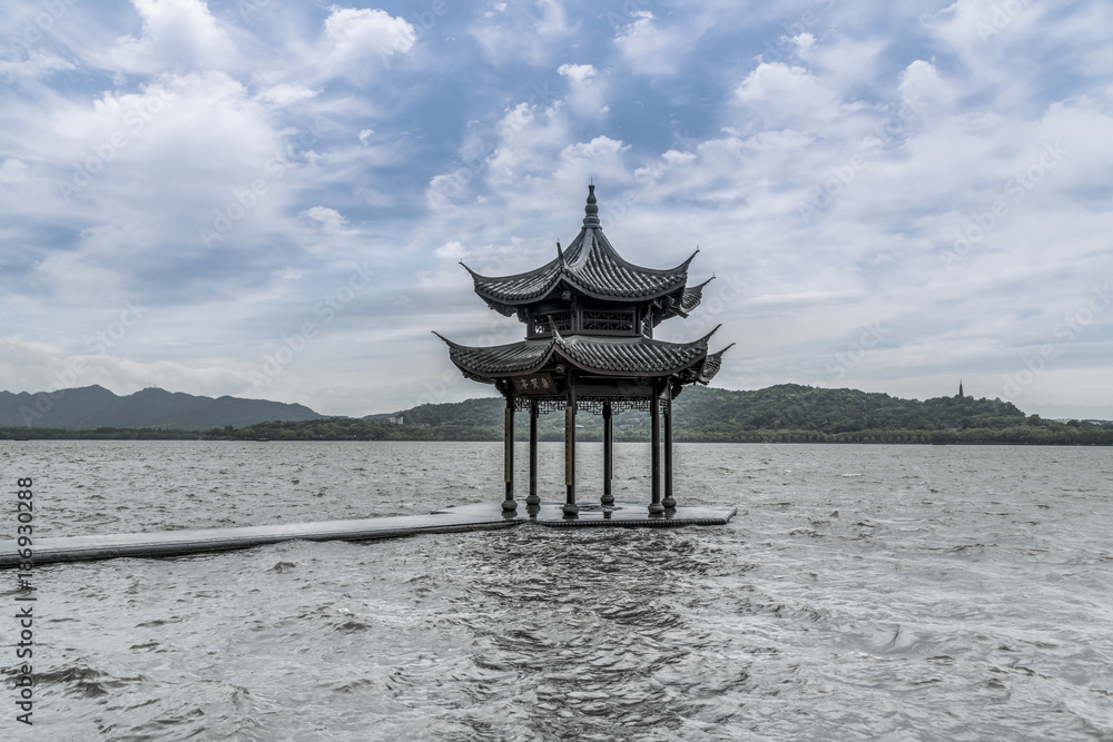 西湖杭州的美丽风景