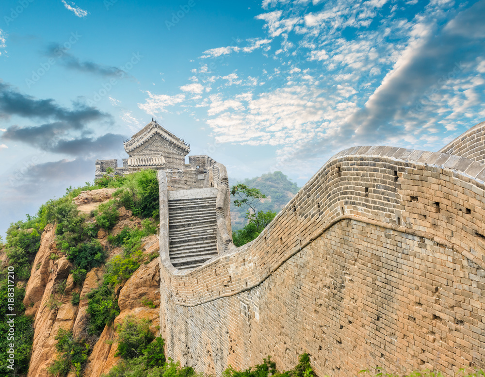 The famous Great Wall of China,jinshanling