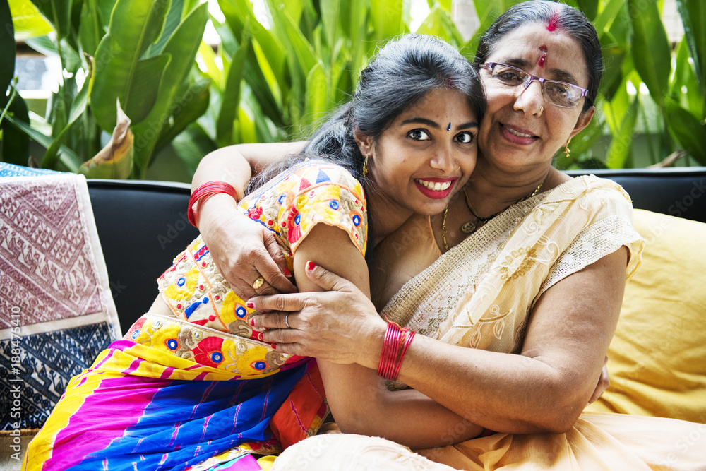 A happy Indian family