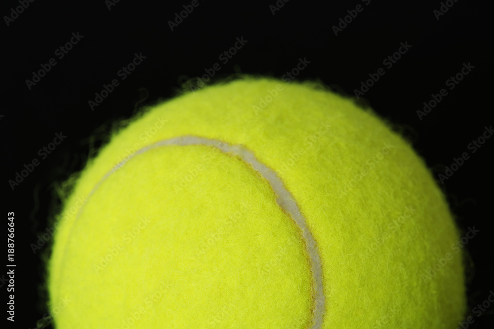 Closeup of tennis ball