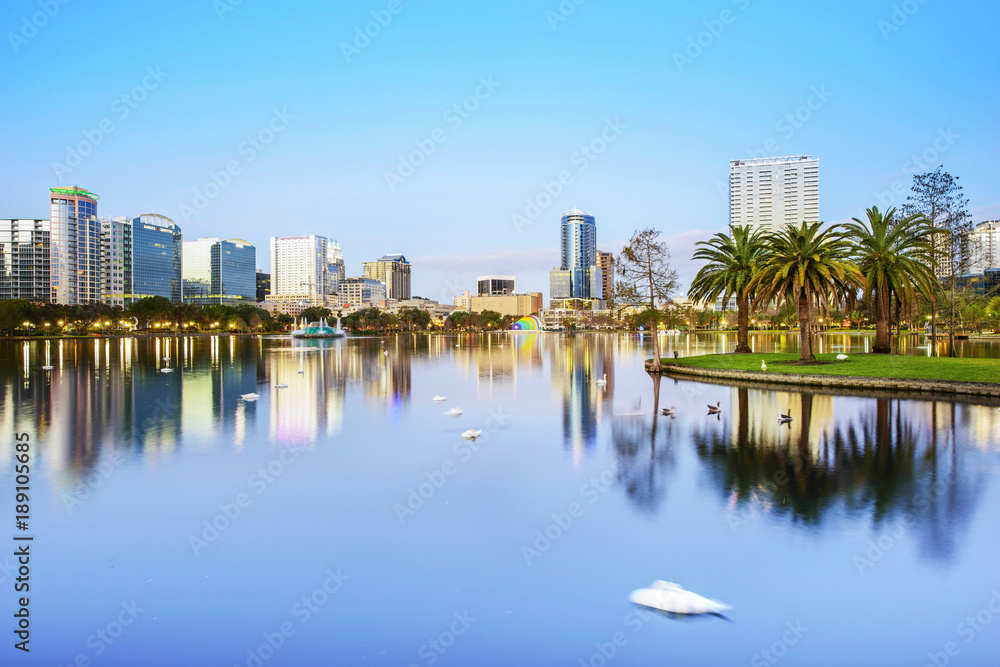 Orlando. Located in Lake Eola Park, Orlando, Florida, USA.