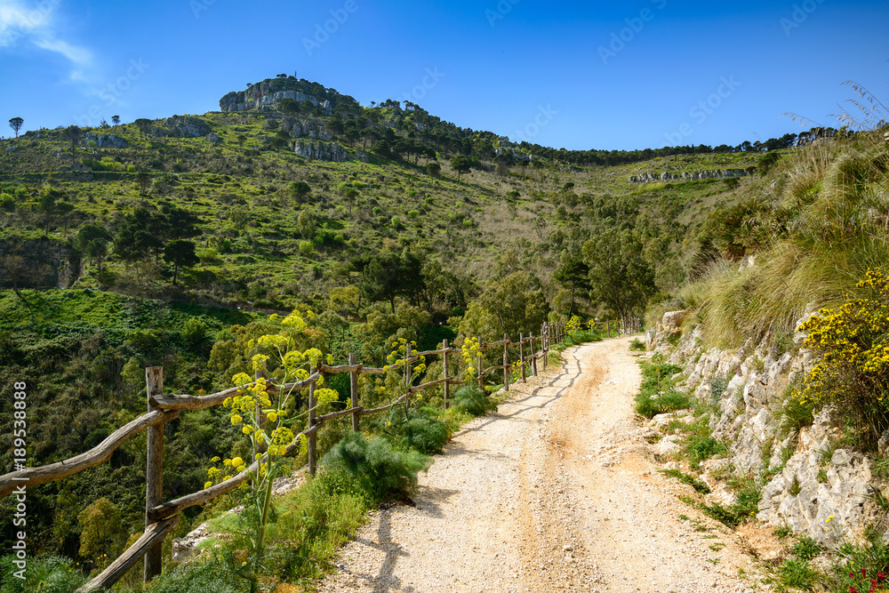 Widok z góry Erice, Sycylia.