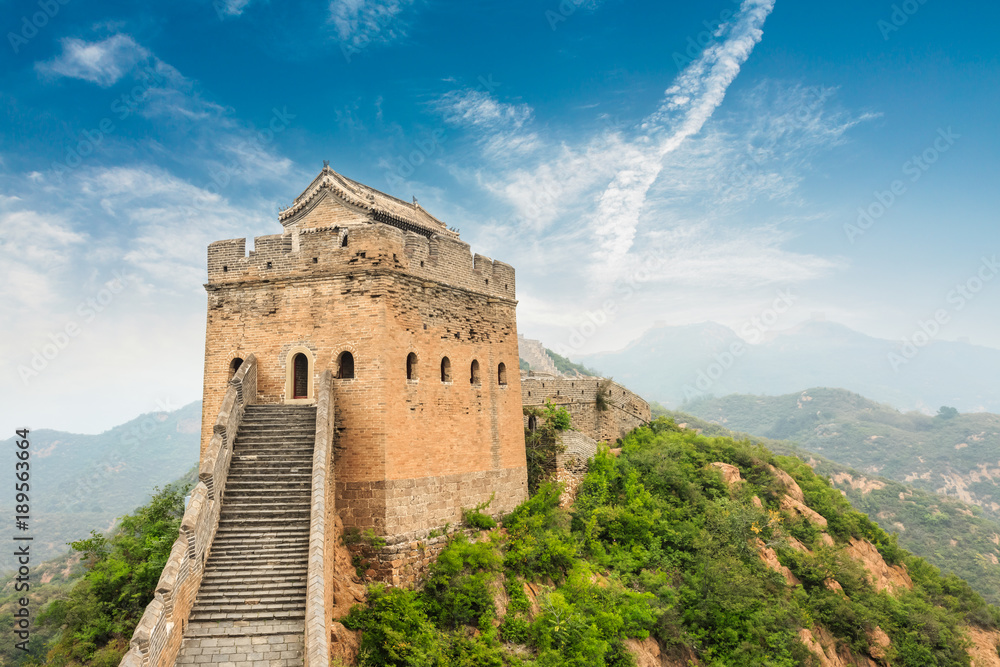 中国著名的长城，金山岭自然景观