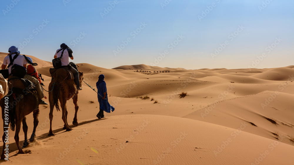 Wydmy Erg Chebbi. Sahara