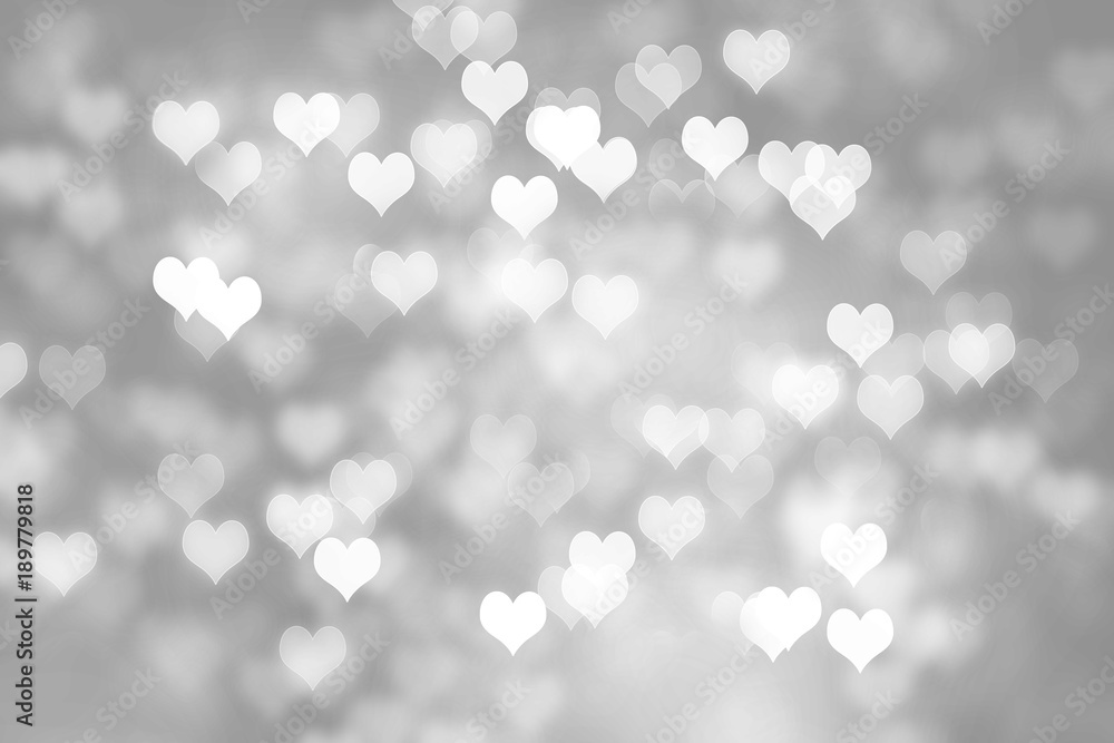 Heart shapes bokeh background