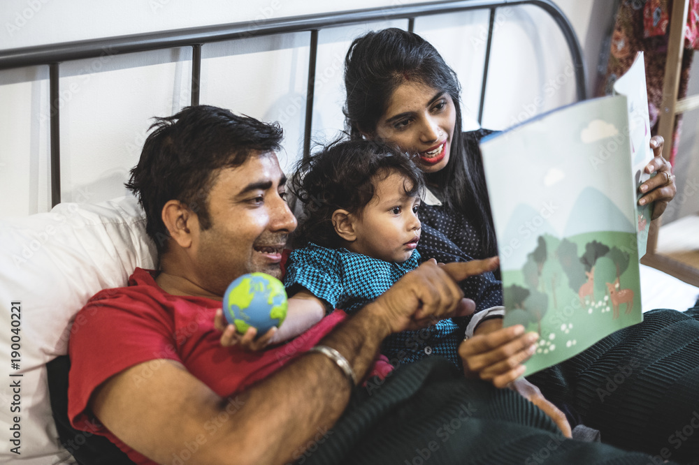 A happy Indian family