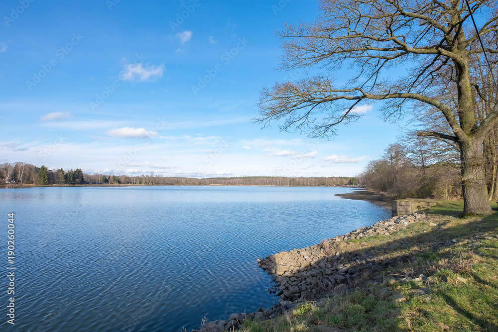 Blick auf den Fürstenteich im Dreba-Plothener Teichgebiet