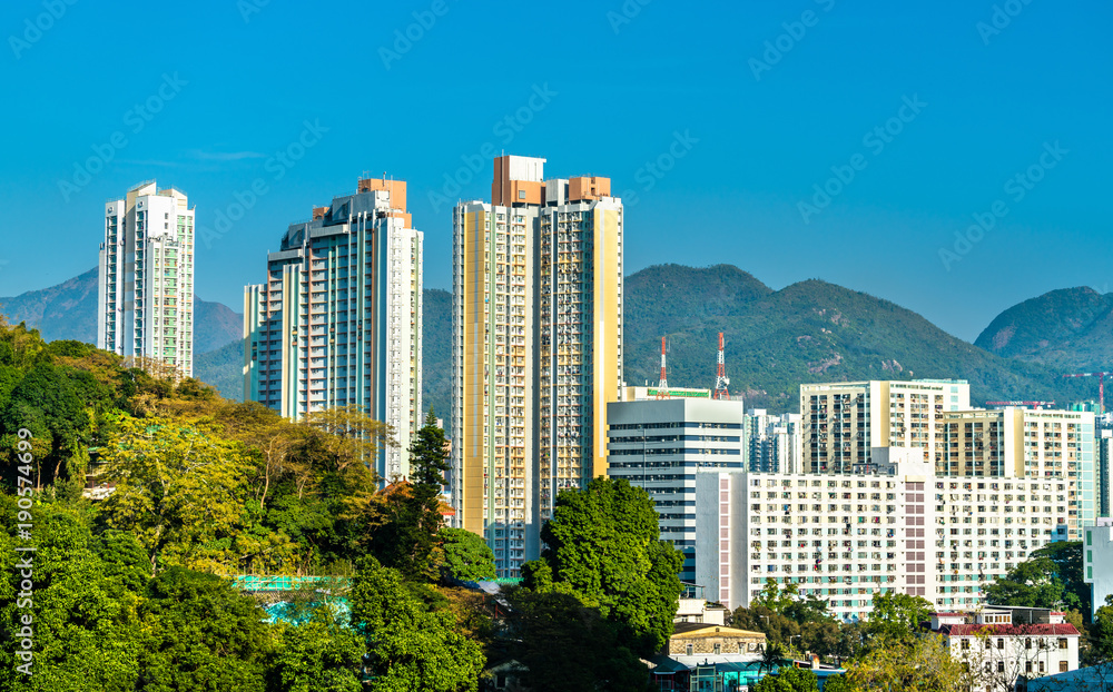 中国香港沙田区景观