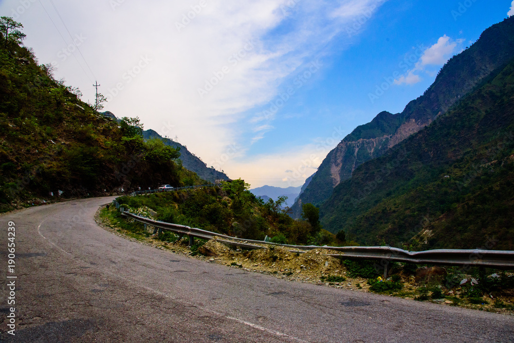 天堂之路，日落，公路旅行