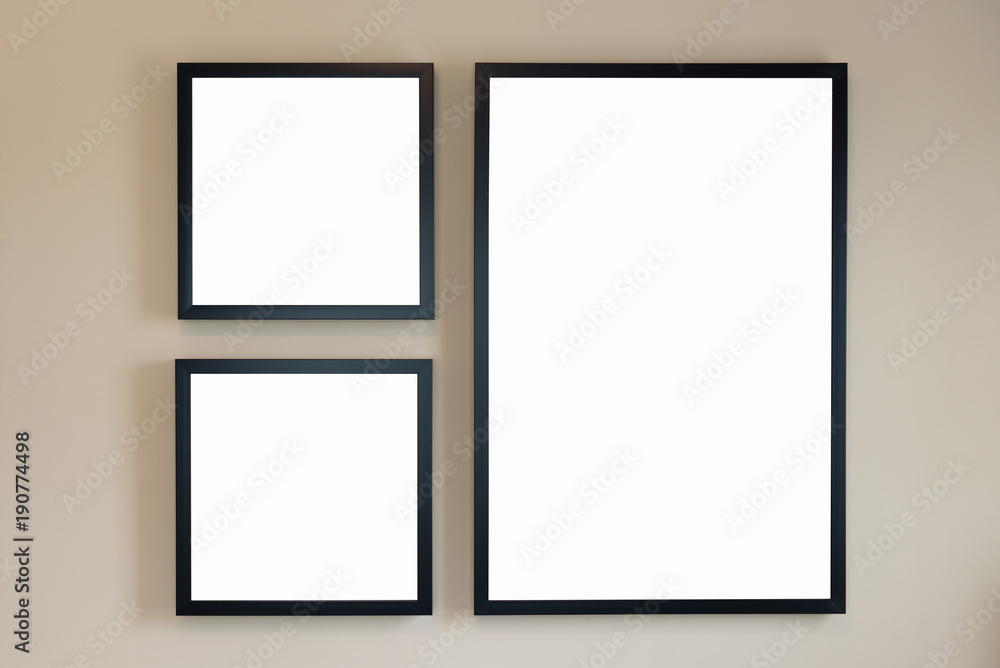 modern blank picture frame