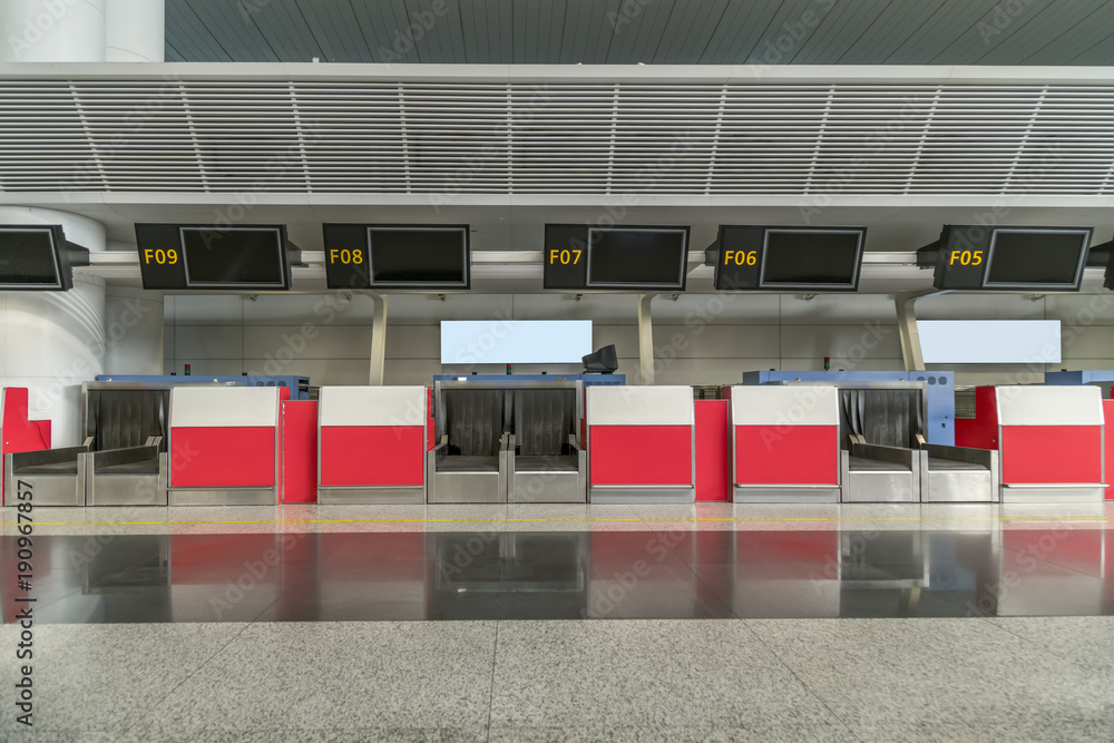 Airport baggage check-in desk