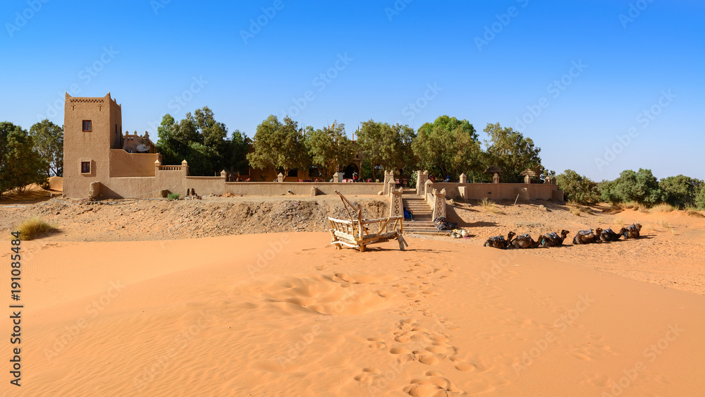 Wydmy Erg Chebbi，撒哈拉，Maroko