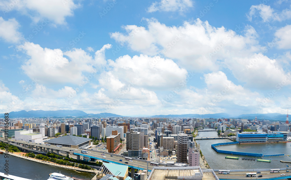 都市風景　福岡