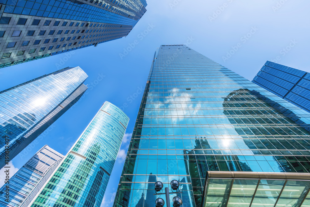 Urban building skyscrapers in Shanghai Financial District