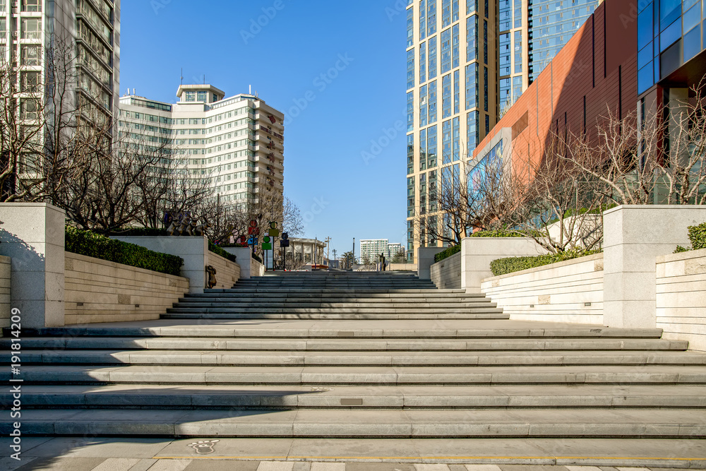 城市广场户外楼梯