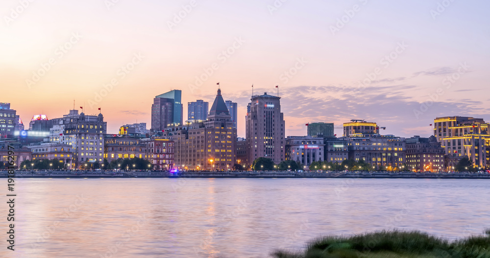 上海外滩美丽的夜景