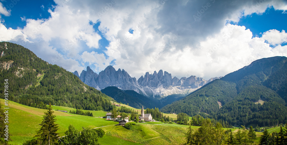 Val di Funes，南蒂罗尔，意大利