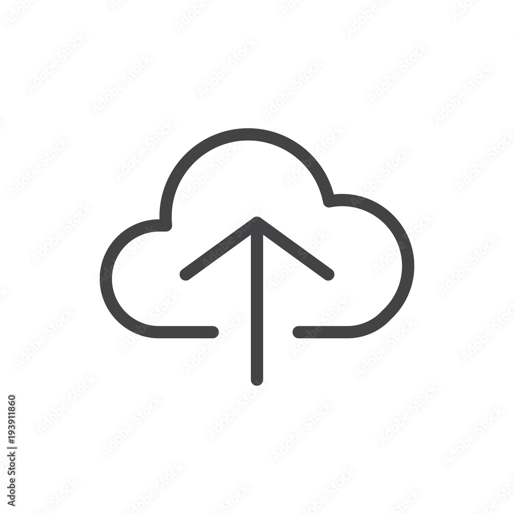 Illustration of cloud storage