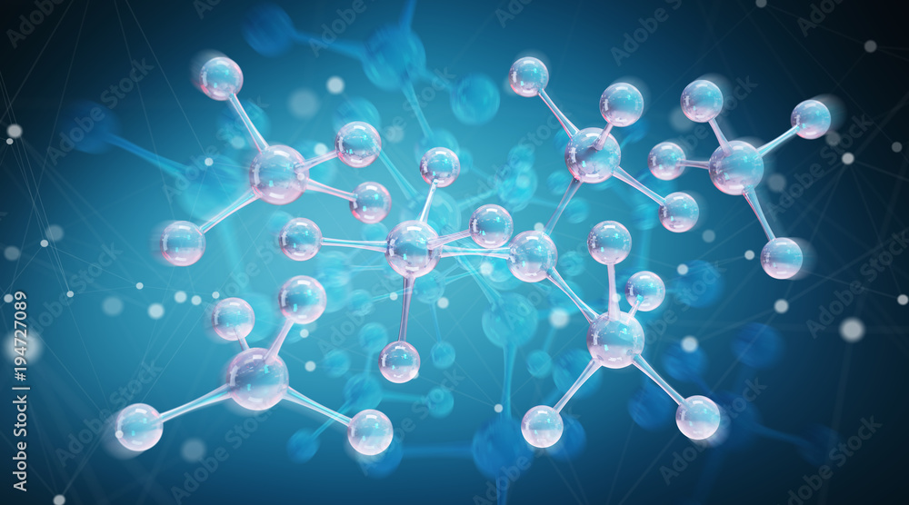 现代数字分子结构三维绘制