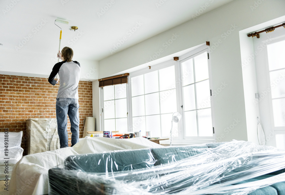 People renovating the house