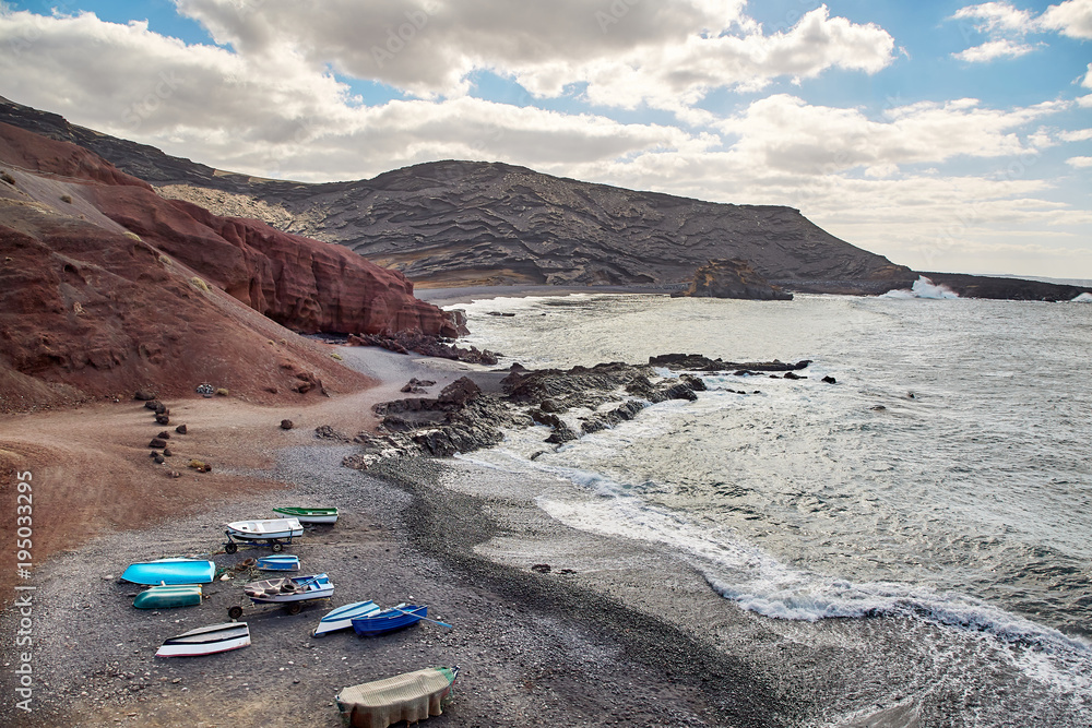 Beautiful landscape of Lanzarote Island