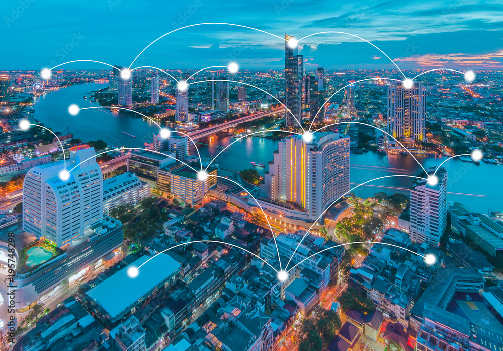 network and connection concept