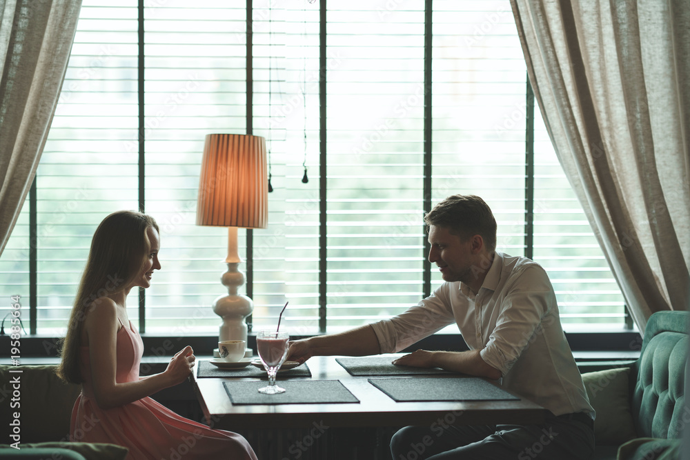 Young couple on a romantic date