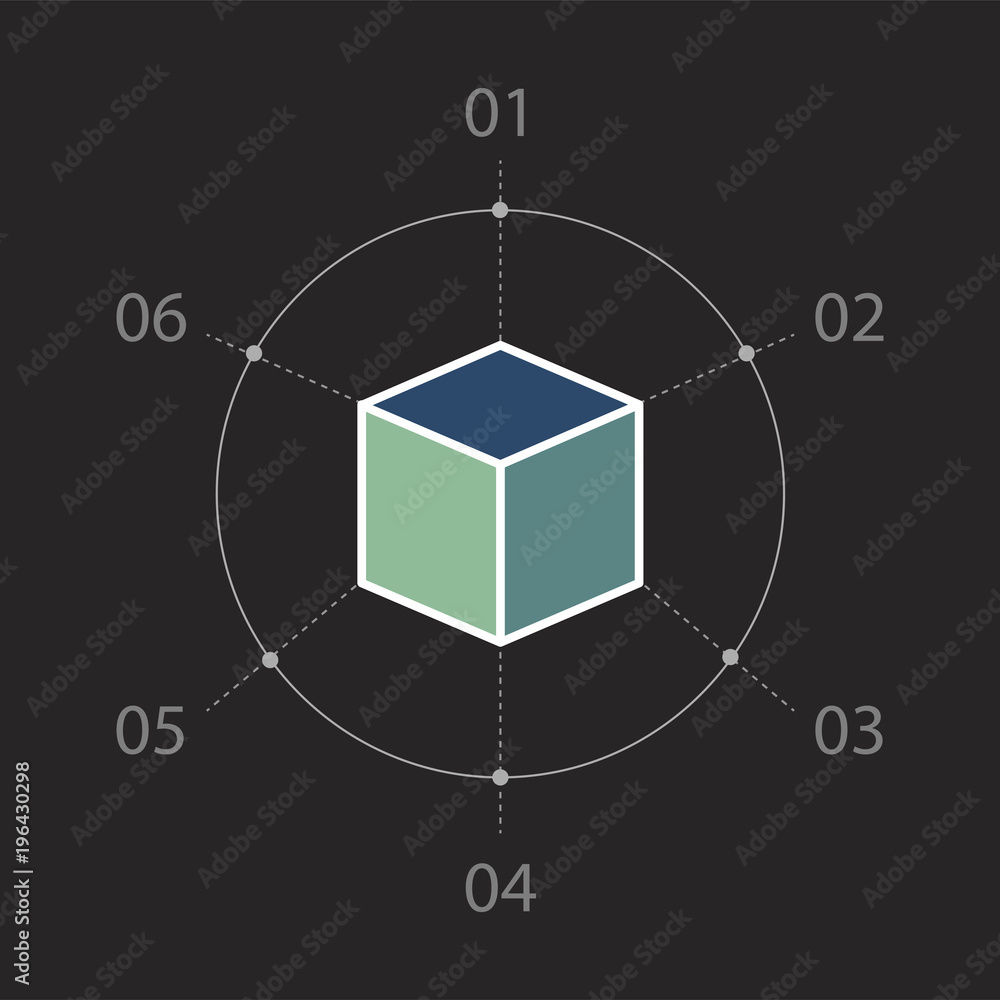 Illustration of business infochart graphic