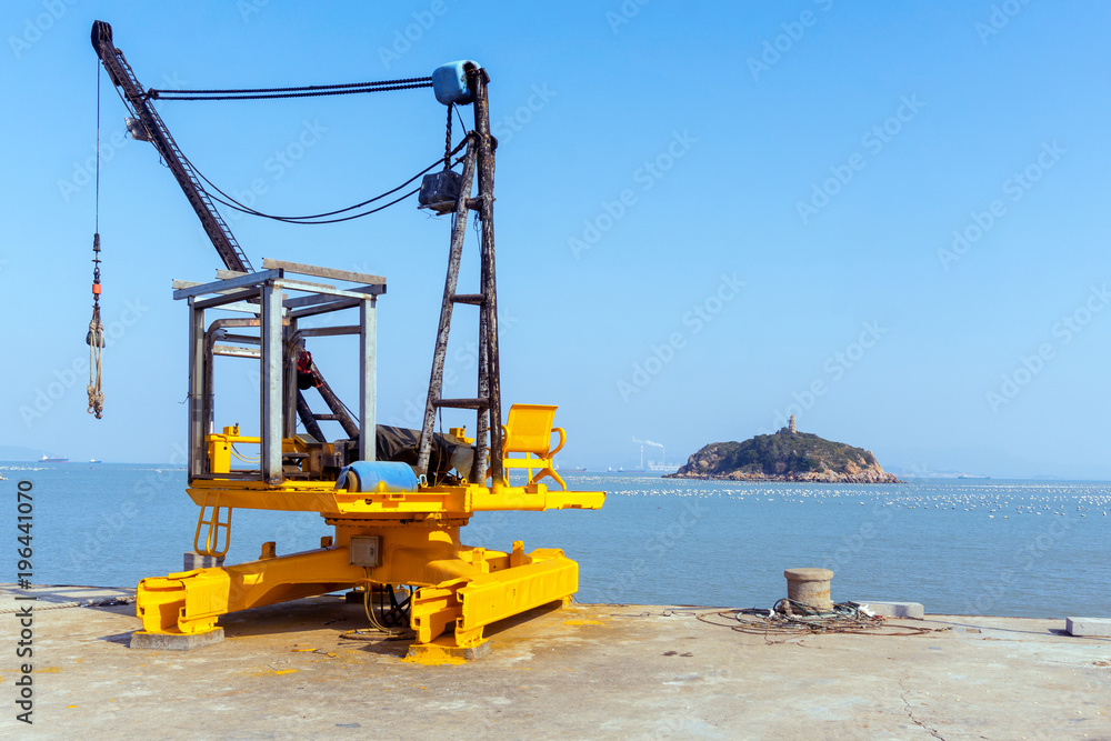 Crane on the dock