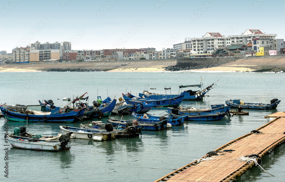 Fishing boats in the harbor