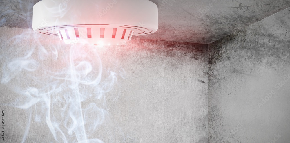 Composite image of smoke detector