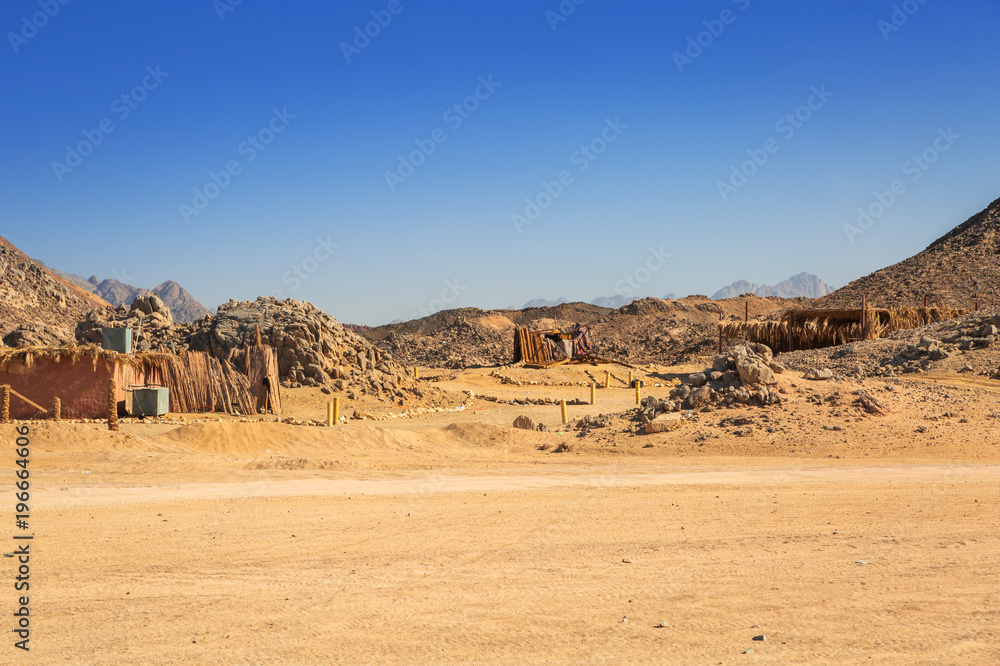 Scenery of the african desert in Egypt