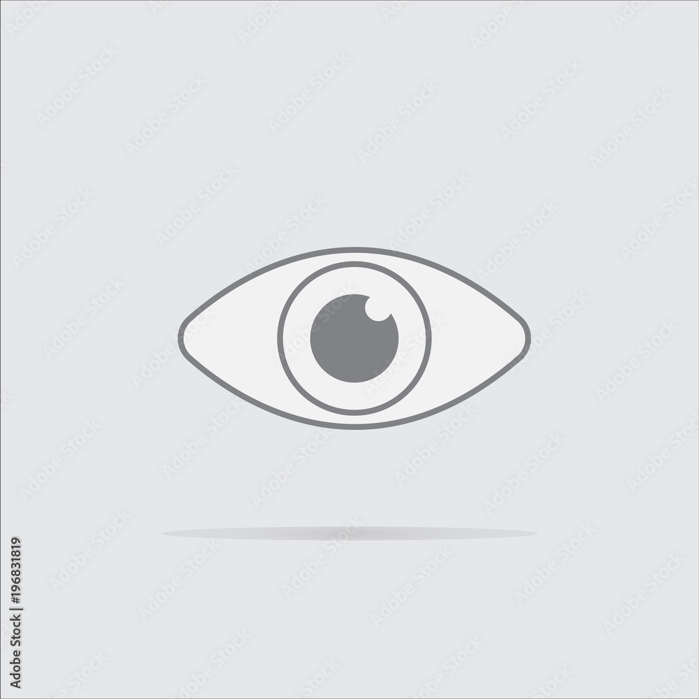 eye isolated icon