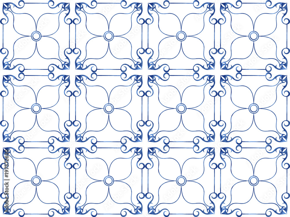 Illustration of a drawing pattern