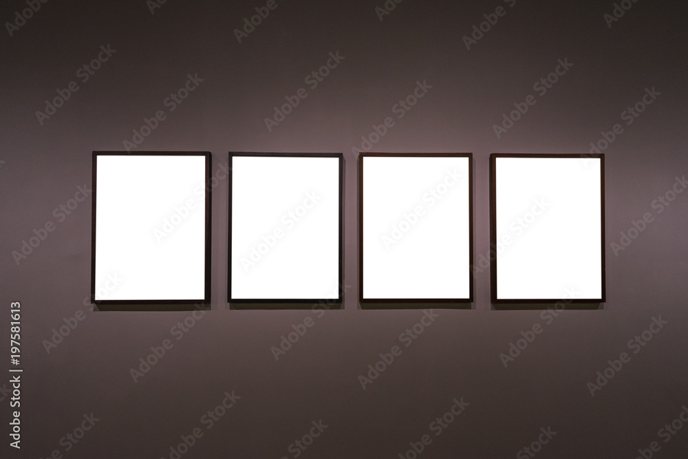 empty frame in gallery