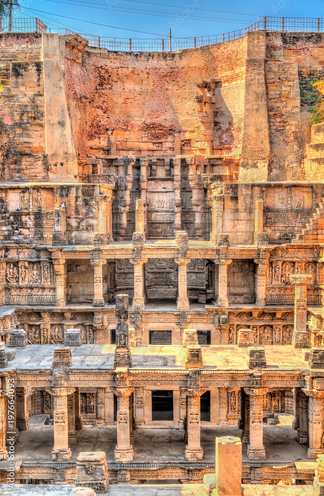 Rani ki vav, an intricately constructed stepwell in Patan - Gujarat, India