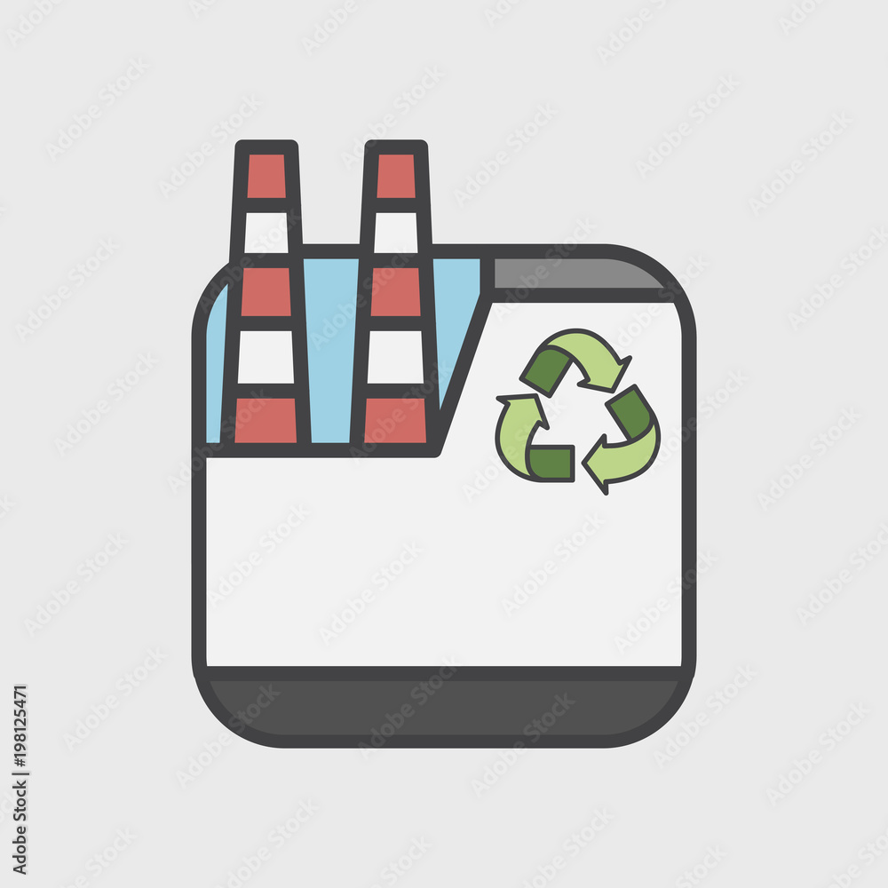 Illustration of environmental symbol concept