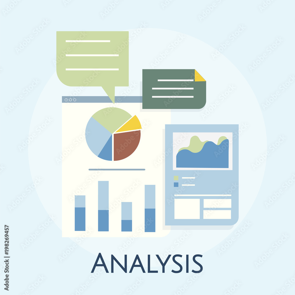 Illustration of business graph analysis