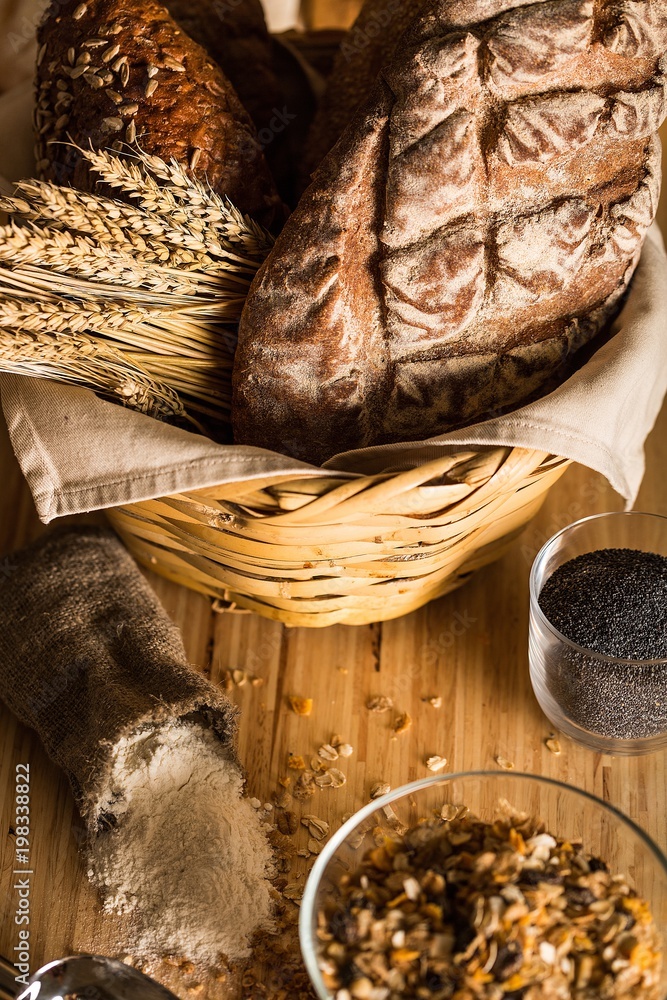 Assorted products breads