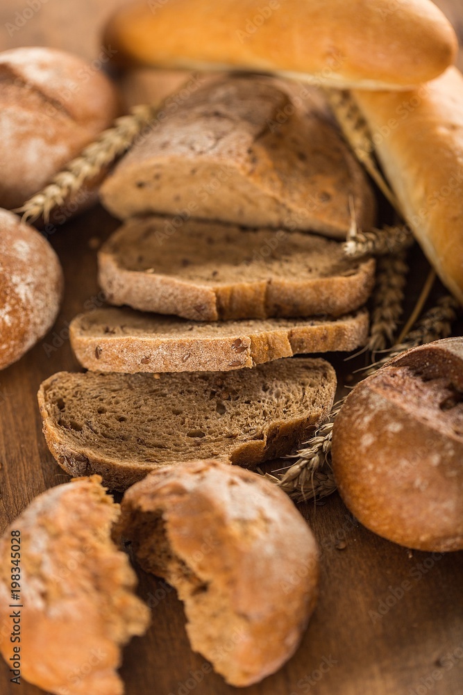 Assorted products breads